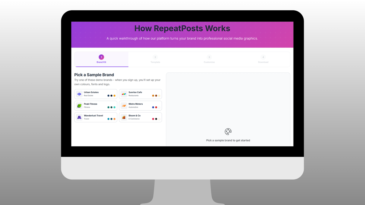 RepeatPosts.com Demo 1/4