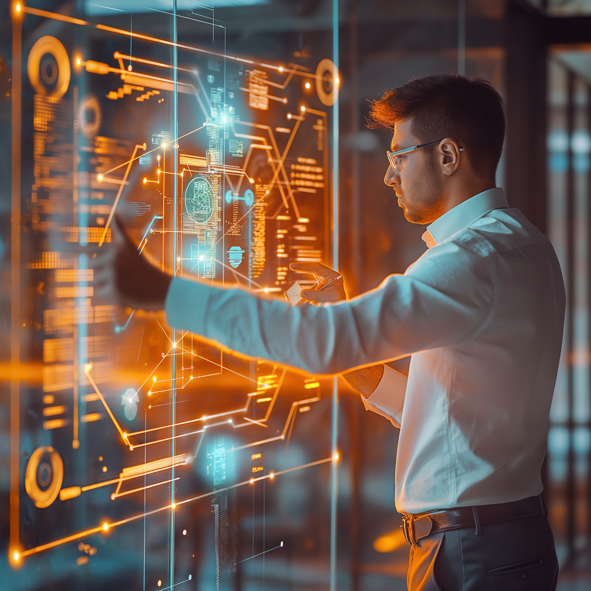 Technical consultation illustration