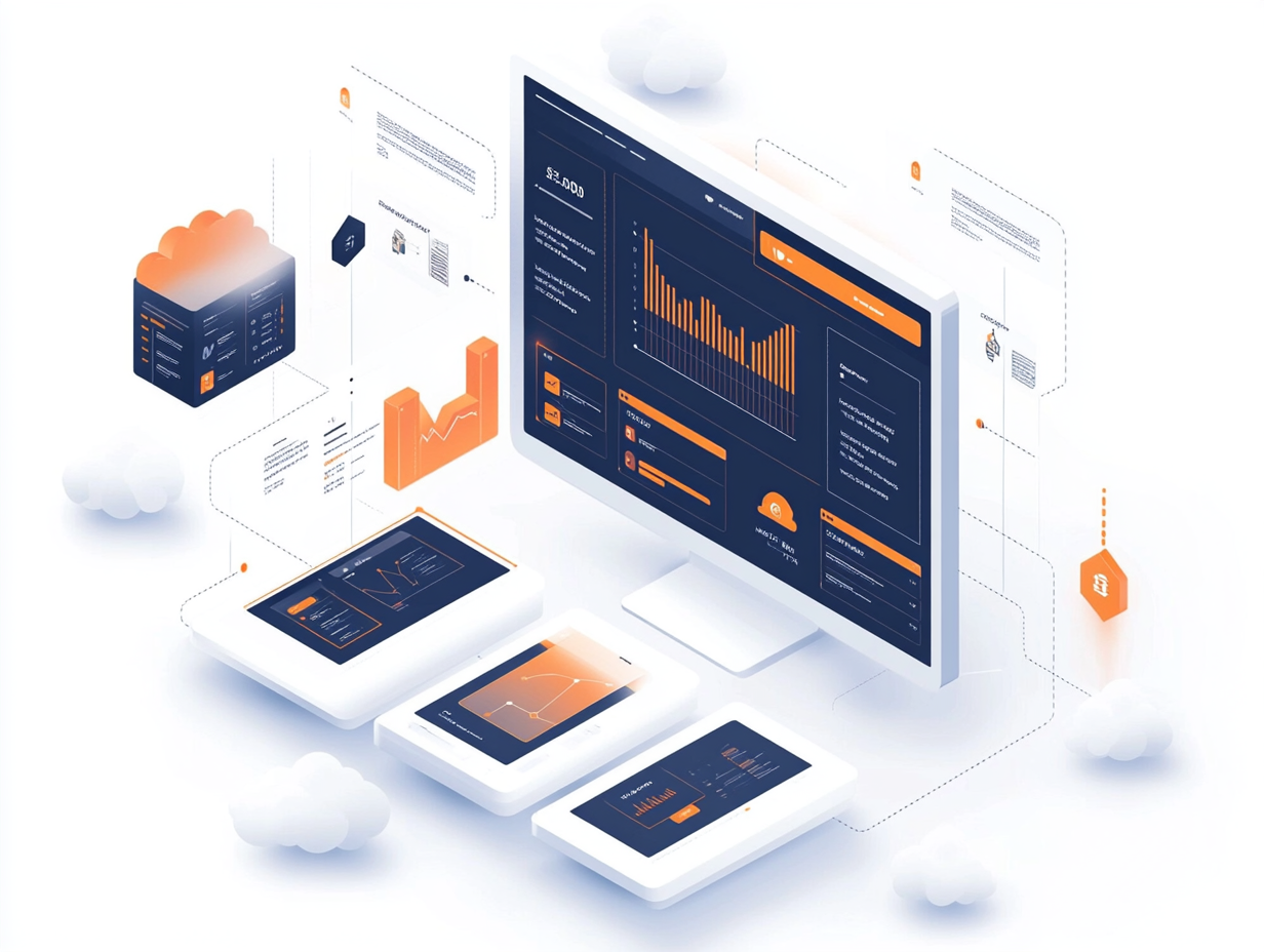 SaaS platform illustration