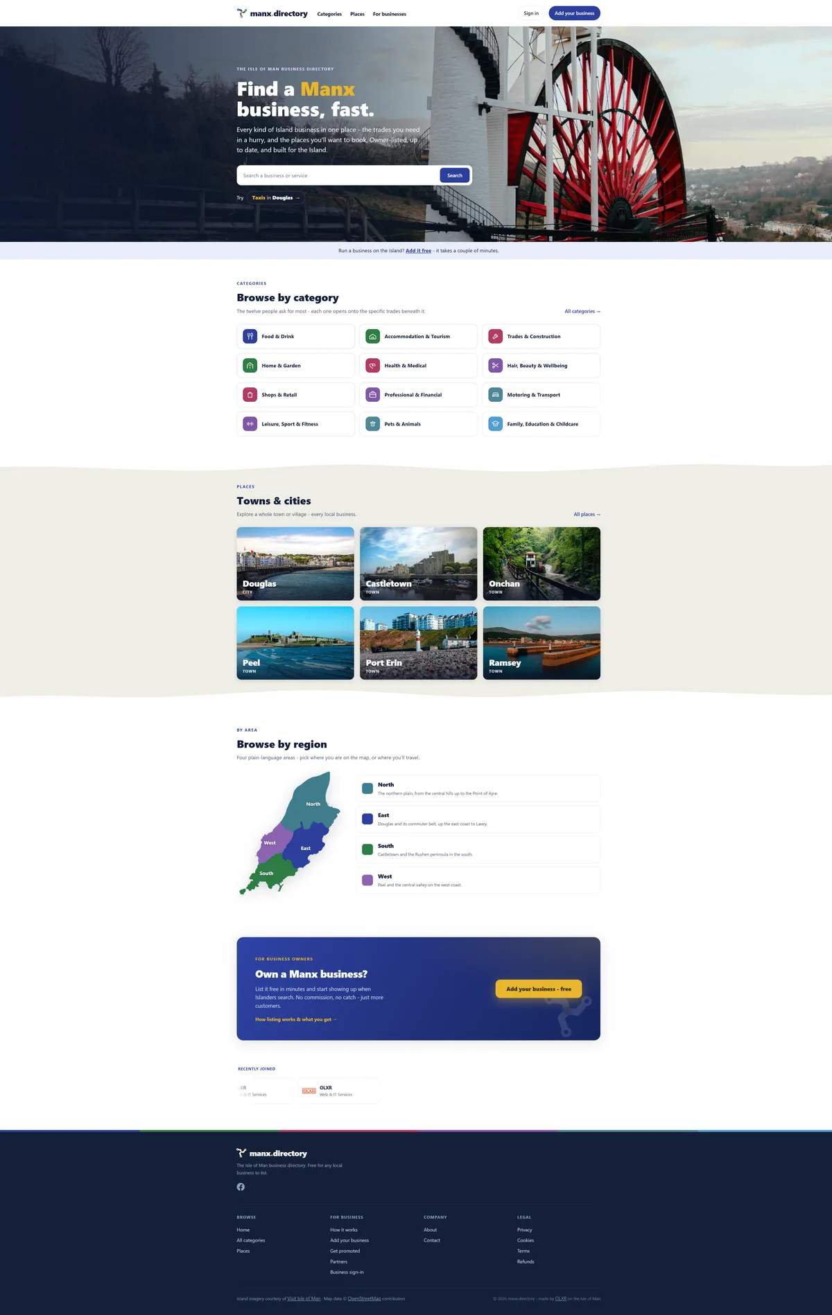 manx.directory Homepage